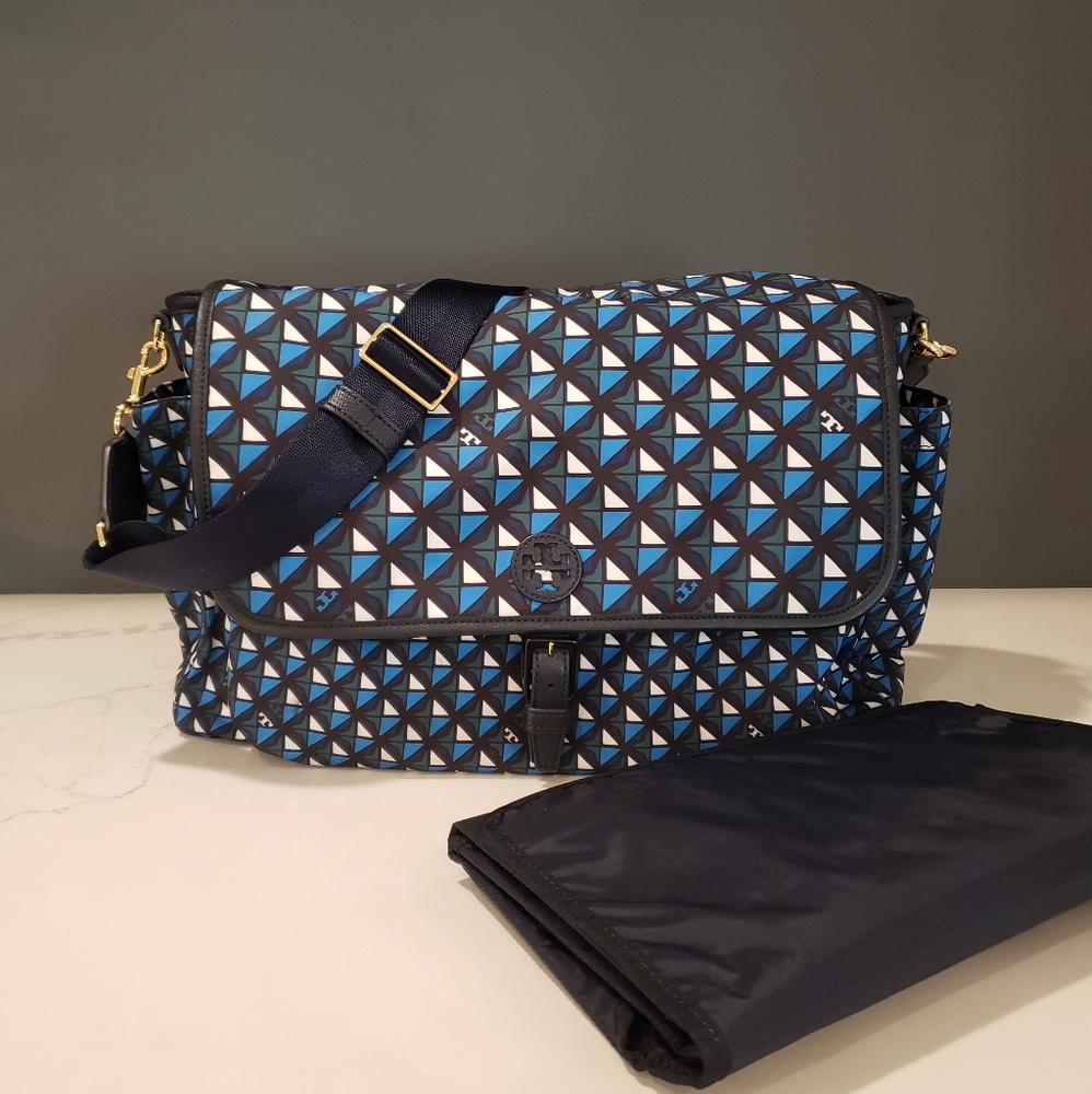Authentic Tory Burch Diaper Baby Bag Crossbody Handbag Purse